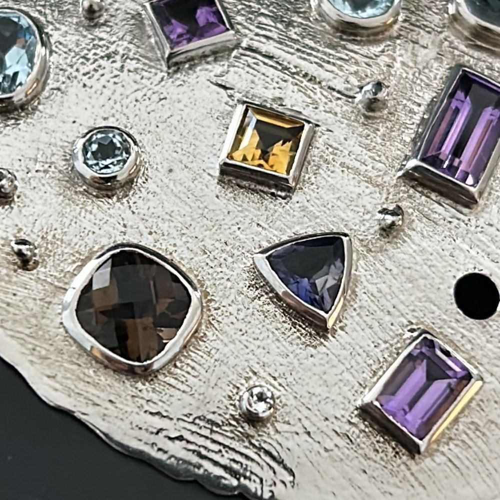 Ross Simons Multi Gemstone Sterling 925 Pendant - Picture 6 of 10